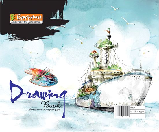 Evergreen Drawing Book (Spiral) - 28 pages